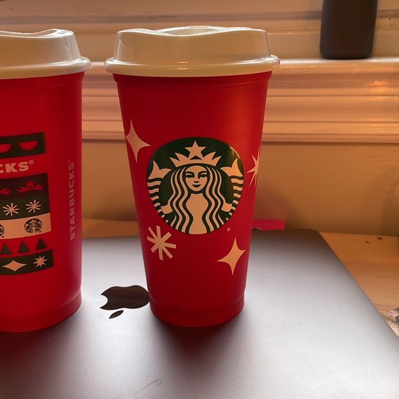 Starbucks Dining Starbucks Reusable Christmas Cups New 2 Poshmark